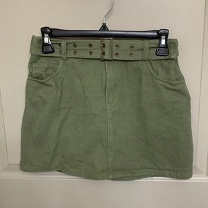 Forever 21 Skirt. Size S. Green Jean